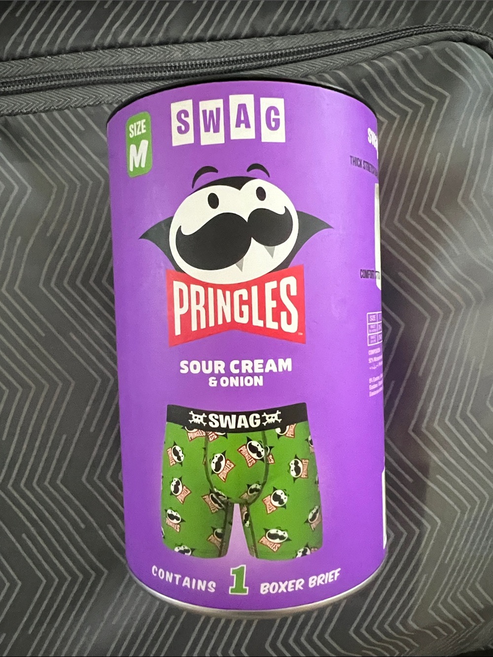 Pringles x SWAG Men's Green Boxer Brief - Sour Cream & Onion